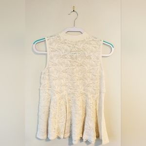 Wild Pearl cream lace tanktop